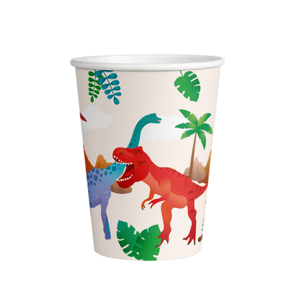 Dino Bekers 9cm 8st van Paper Dreams koop je bij Partywinkel