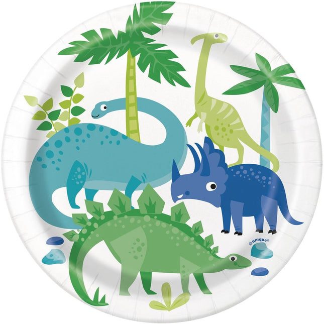 Dino Borden 18cm van Unique koop je bij Partywinkel