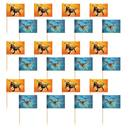 Dino Cocktailprikkers 7cm 24st van Boland koop je bij Partywinkel