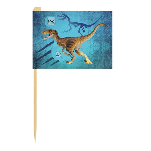 Dino Cocktailprikkers 7cm 24st van Boland koop je bij Partywinkel