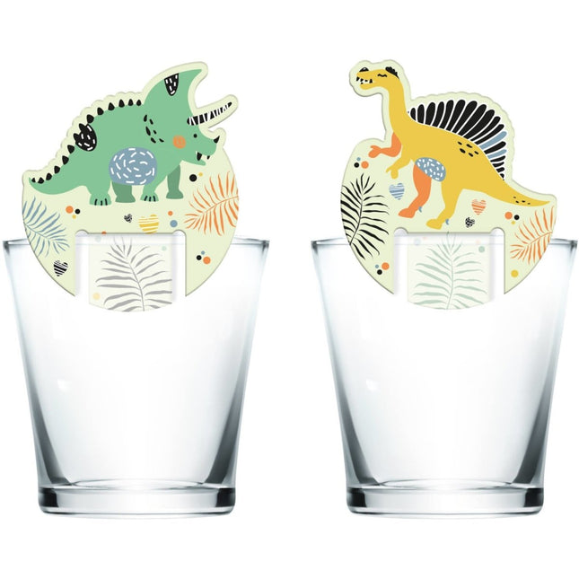 Dino Glasmarkers Roars 6st van Folat koop je bij Partywinkel