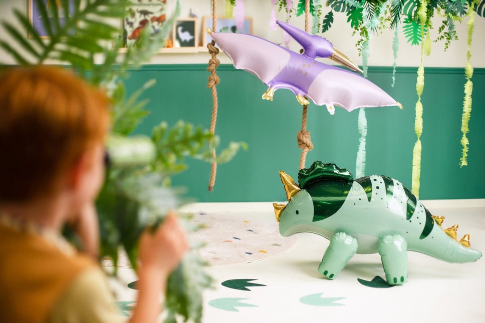 Dino Helium Ballon Leeg 115cm van Partydeco koop je bij Partywinkel