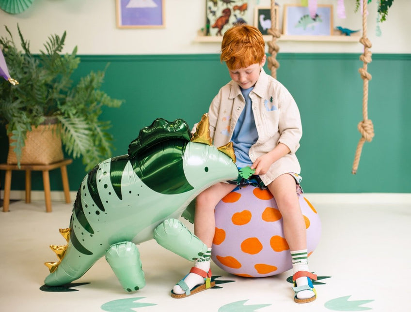 Dino Helium Ballon Leeg 93cm van Partydeco koop je bij Partywinkel