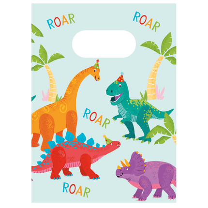 Dino Party Fsc Paper Party Bags 4St van Procos koop je bij Partywinkel