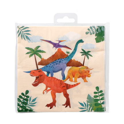 Dino Servetten 16cm 16st van Paper Dreams koop je bij Partywinkel