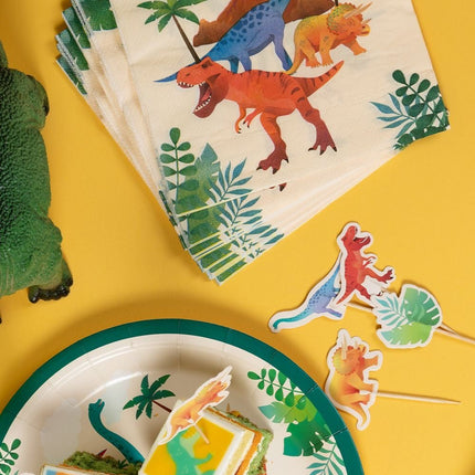 Dino Servetten 16cm 16st van Paper Dreams koop je bij Partywinkel