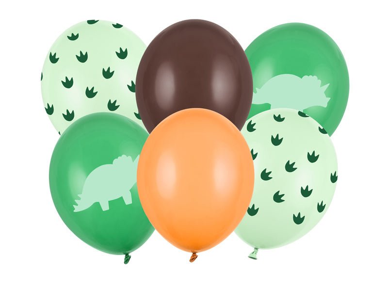 Dinosaurus Ballonnen Groen 30cm 6st van Partydeco koop je bij Partywinkel