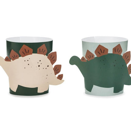 Dinosaurus Bekerhulzen 29,5cm 6st van Partydeco koop je bij Partywinkel