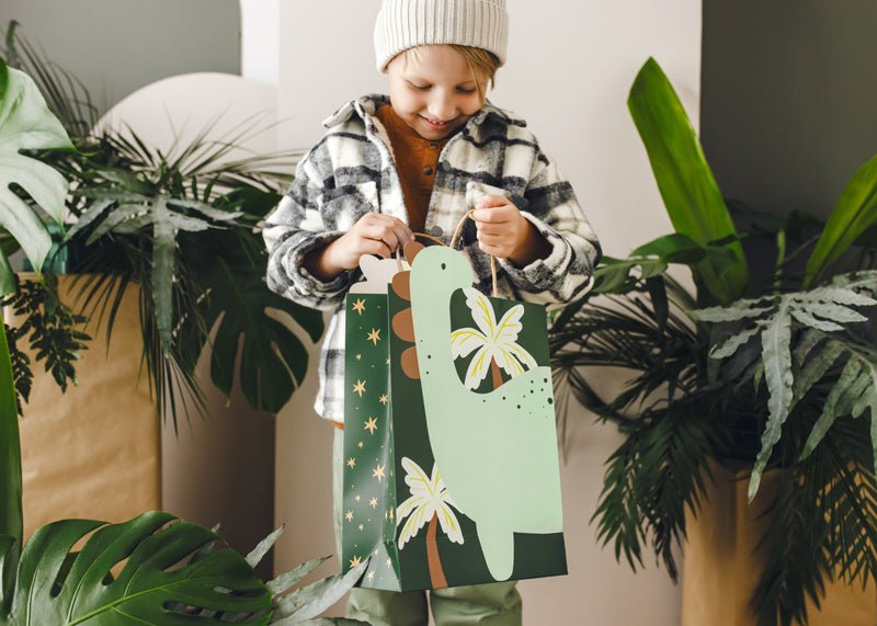 Dinosaurus Cadeautasje van Partydeco koop je bij Partywinkel