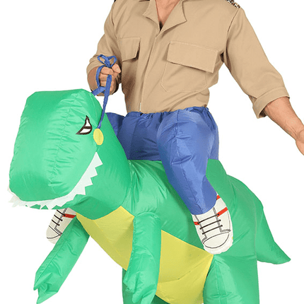 Dinosaurus Kostuum Carry Me Opblaasbaar van Fiestas Guirca koop je bij Partywinkel