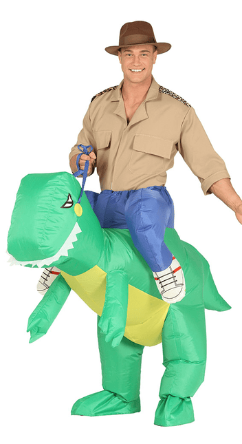 Dinosaurus Kostuum Carry Me Opblaasbaar van Fiestas Guirca koop je bij Partywinkel