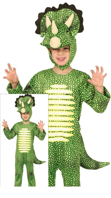 Dinosaurus Kostuum Kind Lichtgroen van Fiestas Guirca koop je bij Partywinkel