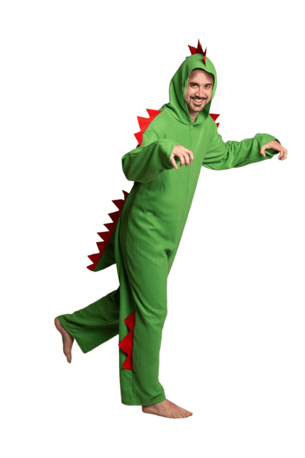 Dinosaurus Onesie Groen van Partychimp koop je bij Partywinkel