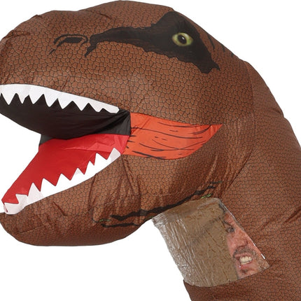 Dinosaurus Pak Bruin Opblaasbaar van Fiestas Guirca koop je bij Partywinkel