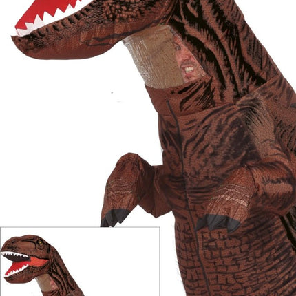 Dinosaurus Pak Bruin Opblaasbaar van Fiestas Guirca koop je bij Partywinkel