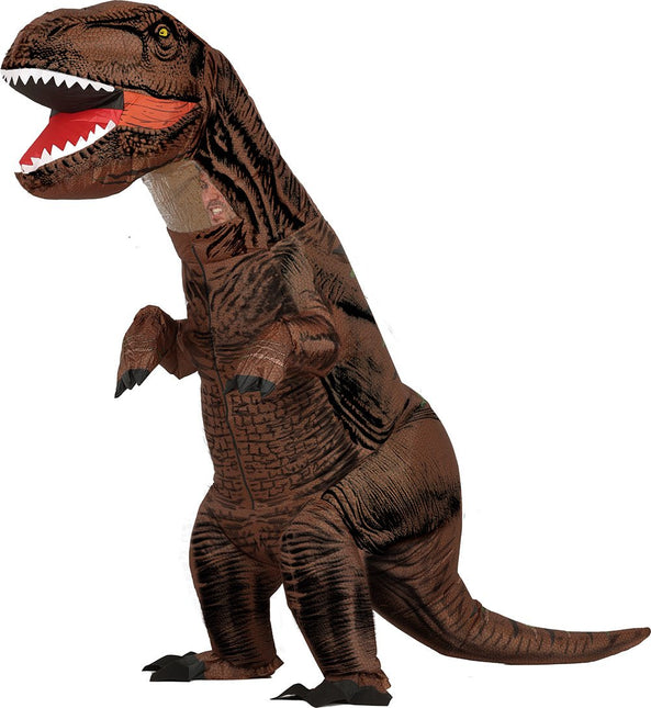 Dinosaurus Pak Bruin Opblaasbaar van Fiestas Guirca koop je bij Partywinkel