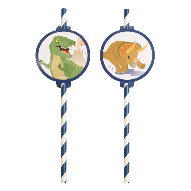Dinosaurus Rietjes 19,7cm 8st van Riethmueller koop je bij Partywinkel