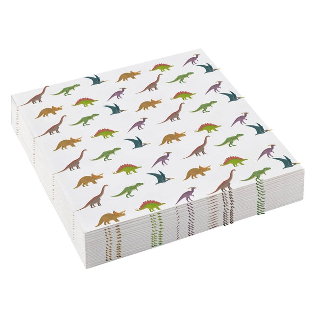 Dinosaurus Servetten 25cm 20st van Riethmueller koop je bij Partywinkel