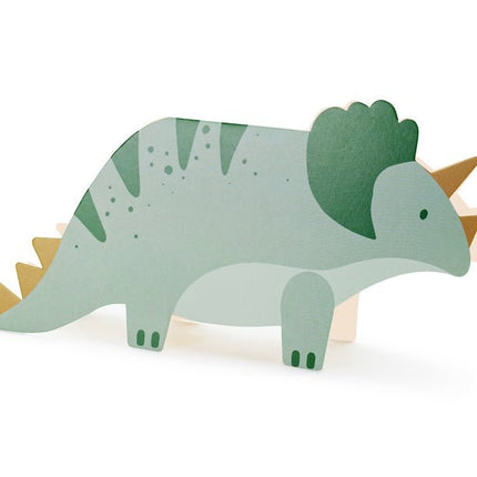 Dinosaurus Uitnodigingen Groen 6st van Partydeco koop je bij Partywinkel