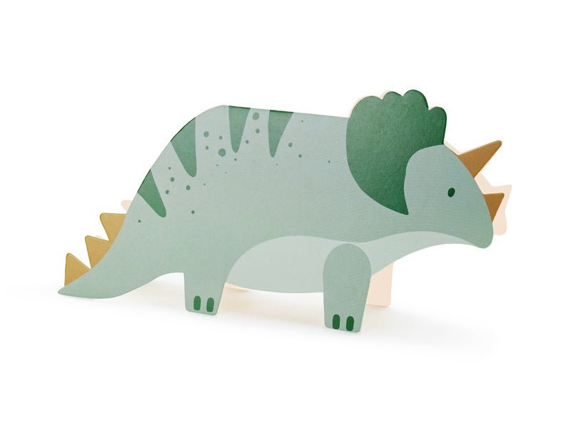 Dinosaurus Uitnodigingen Groen 6st van Partydeco koop je bij Partywinkel