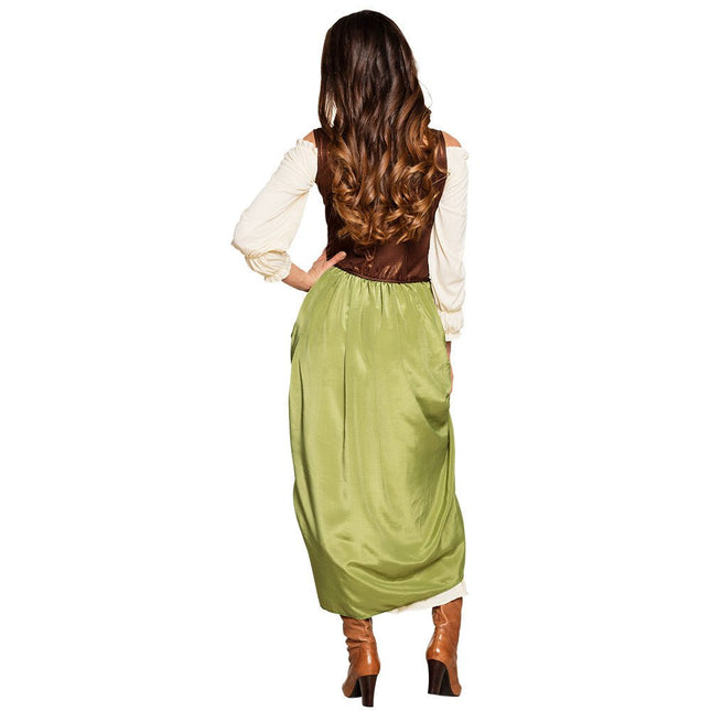 Dirndl Jurk Oktoberfest Dames Groen van Boland koop je bij Partywinkel
