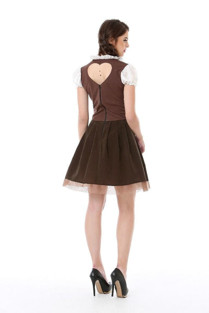 Dirndl Jurk Oktoberfest Paars van PartyXclusive koop je bij Partywinkel