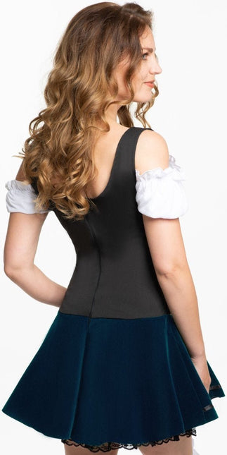 Dirndl Jurk Oktoberfest Rode Strikken van PartyXclusive koop je bij Partywinkel