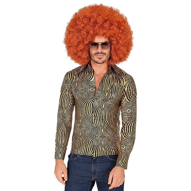 Disco 70S Blouse Goud Heren van Widmann koop je bij Partywinkel