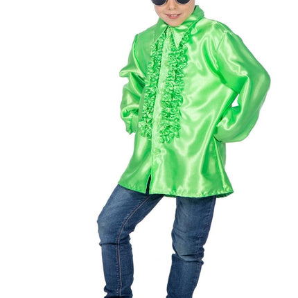 Disco 70S Blouse Groen Jongen van Wilbers & Wilbers koop je bij Partywinkel