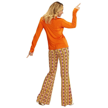 Disco 70S Blouse Oranje Dames van Widmann koop je bij Partywinkel