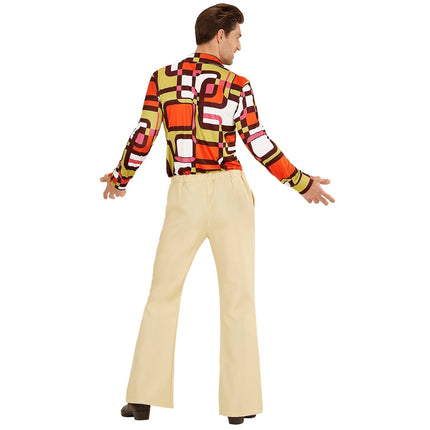 Disco 70S Broek Beige Heren van Widmann koop je bij Partywinkel