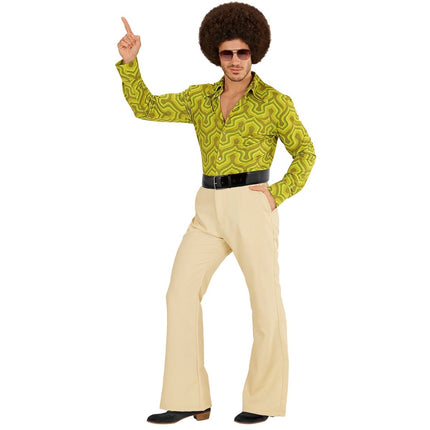 Disco 70S Broek Beige Heren van Widmann koop je bij Partywinkel