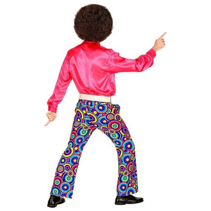 Disco 70S Broek Blauw Paars Heren van Widmann koop je bij Partywinkel