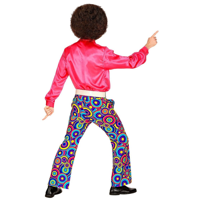 Disco 70S Broek Blauw Paars Heren van Widmann koop je bij Partywinkel