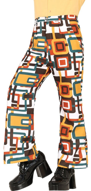 Disco 70S Broek Dames Vierkant van Fiestas Guirca koop je bij Partywinkel