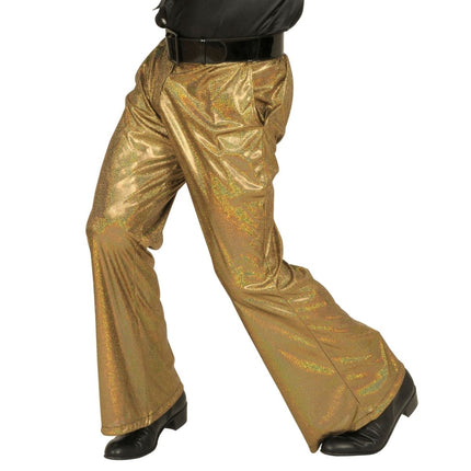 Disco 70S Broek Goud Heren van Widmann koop je bij Partywinkel