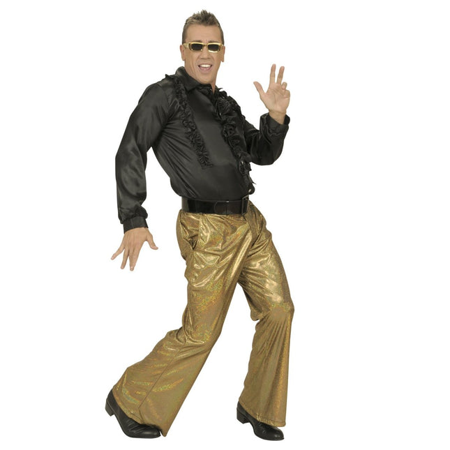 Disco 70S Broek Goud Heren van Widmann koop je bij Partywinkel
