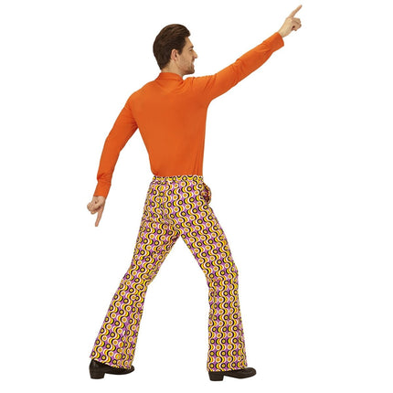 Disco 70S Broek Lila Heren van Widmann koop je bij Partywinkel