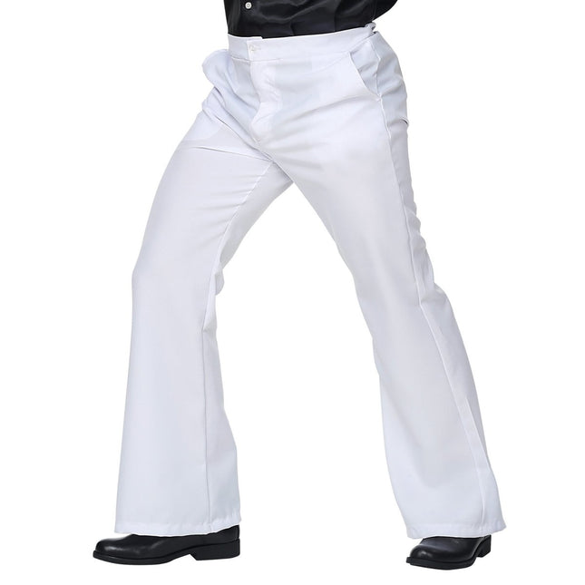 Disco 70S Broek Wit Heren van Widmann koop je bij Partywinkel