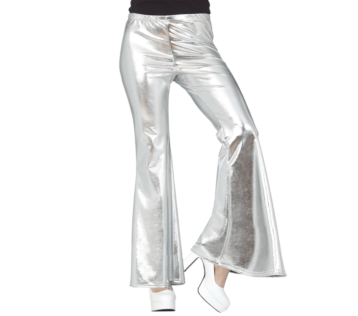Disco 70S Broek Zilver Dames van Fiestas Guirca koop je bij Partywinkel