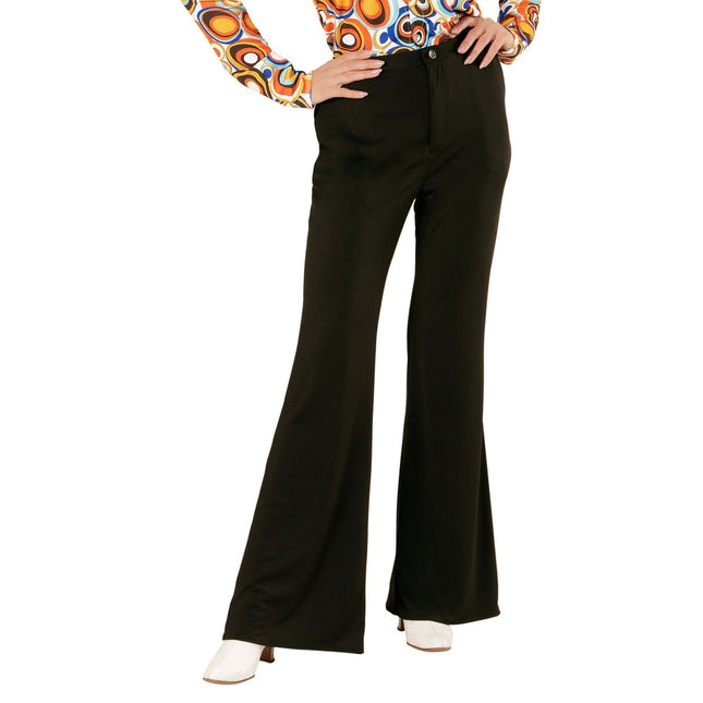Disco 70S Broek Zwart Dames van Widmann koop je bij Partywinkel