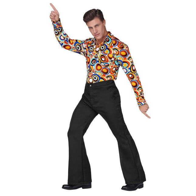 Disco 70S Broek Zwart Heren van Widmann koop je bij Partywinkel