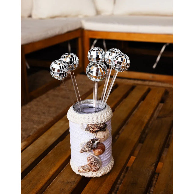 Disco 70S Cocktailprikkers 20cm 6st van Boland koop je bij Partywinkel