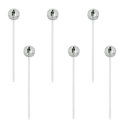 Disco 70S Cocktailprikkers 20cm 6st van Boland koop je bij Partywinkel