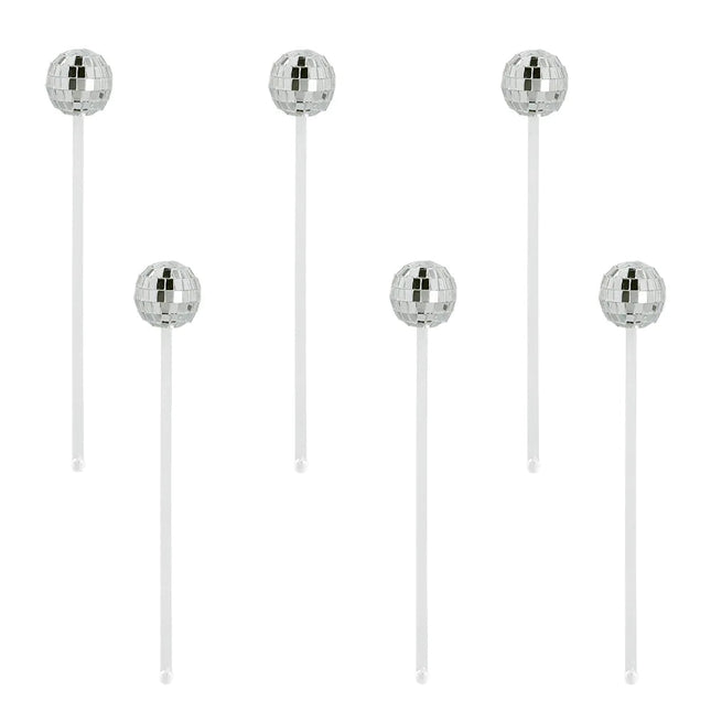 Disco 70S Cocktailprikkers 20cm 6st van Boland koop je bij Partywinkel