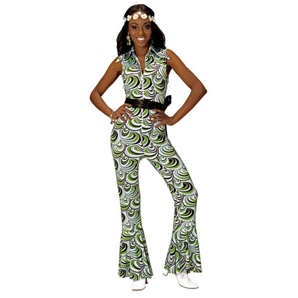 Disco 70S Jumpsuit Dames van Widmann koop je bij Partywinkel