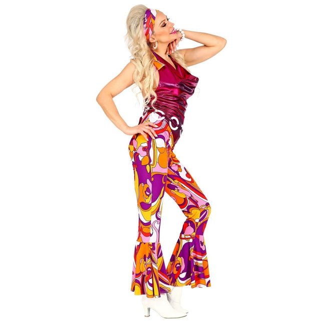 Disco 70S Jumpsuit Dames van Widmann koop je bij Partywinkel