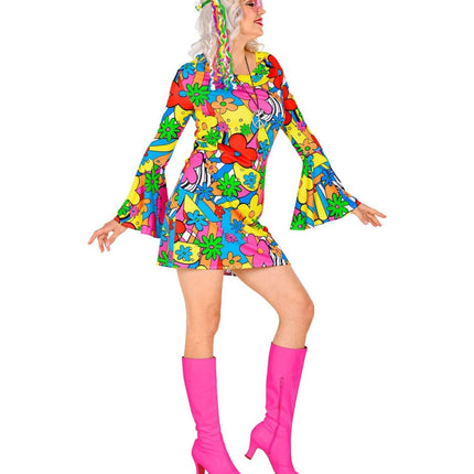 Disco 70S Jurk Dames van Widmann koop je bij Partywinkel