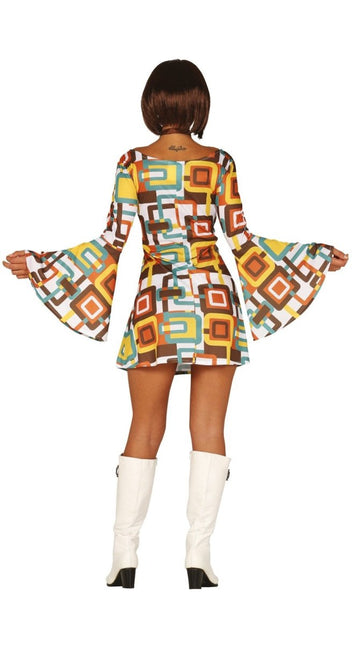 Disco 70S Jurk Dames van Fiestas Guirca koop je bij Partywinkel