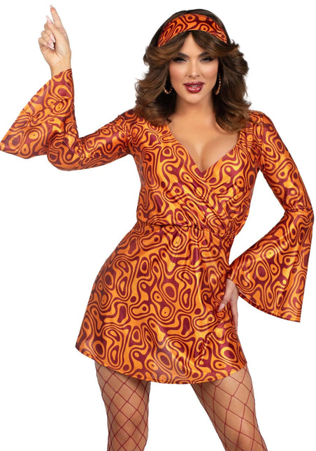 Disco 70S Jurk Dames Leg Avenue van Leg Avenue koop je bij Partywinkel
